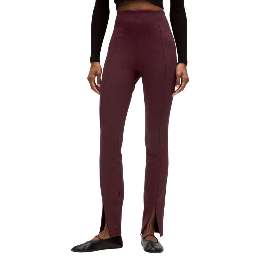 Lululemon Stretch Knit High-Rise Pull-On Pant Garnet Purple Women's Sz XXXS NEW